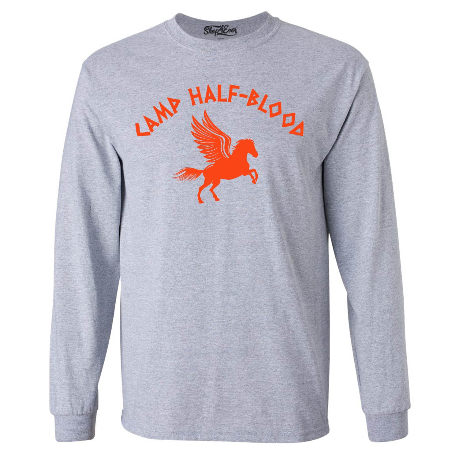Camp Half Blood Orange Long Sleeve Shirt Demigod Tee