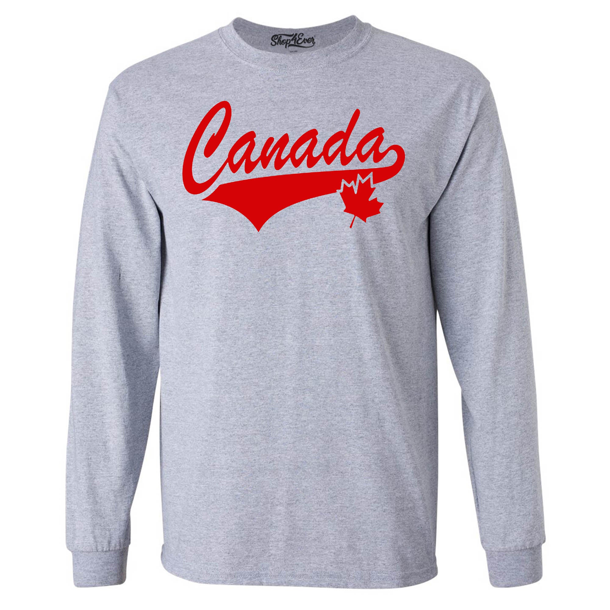 Canada Red Men's Long Sleeve Shirt