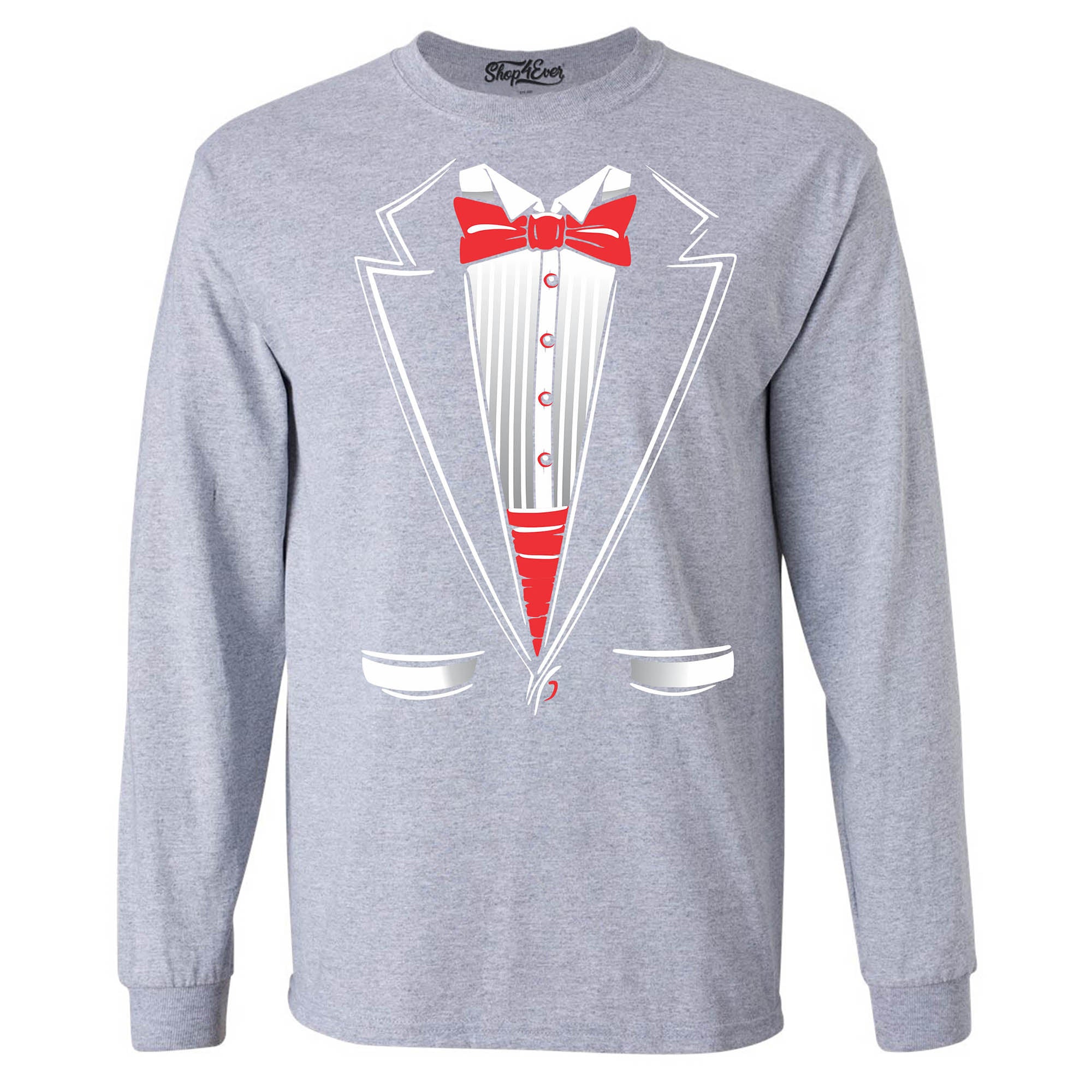 Classic Tuxedo Long Sleeve Shirt Costume Shirts