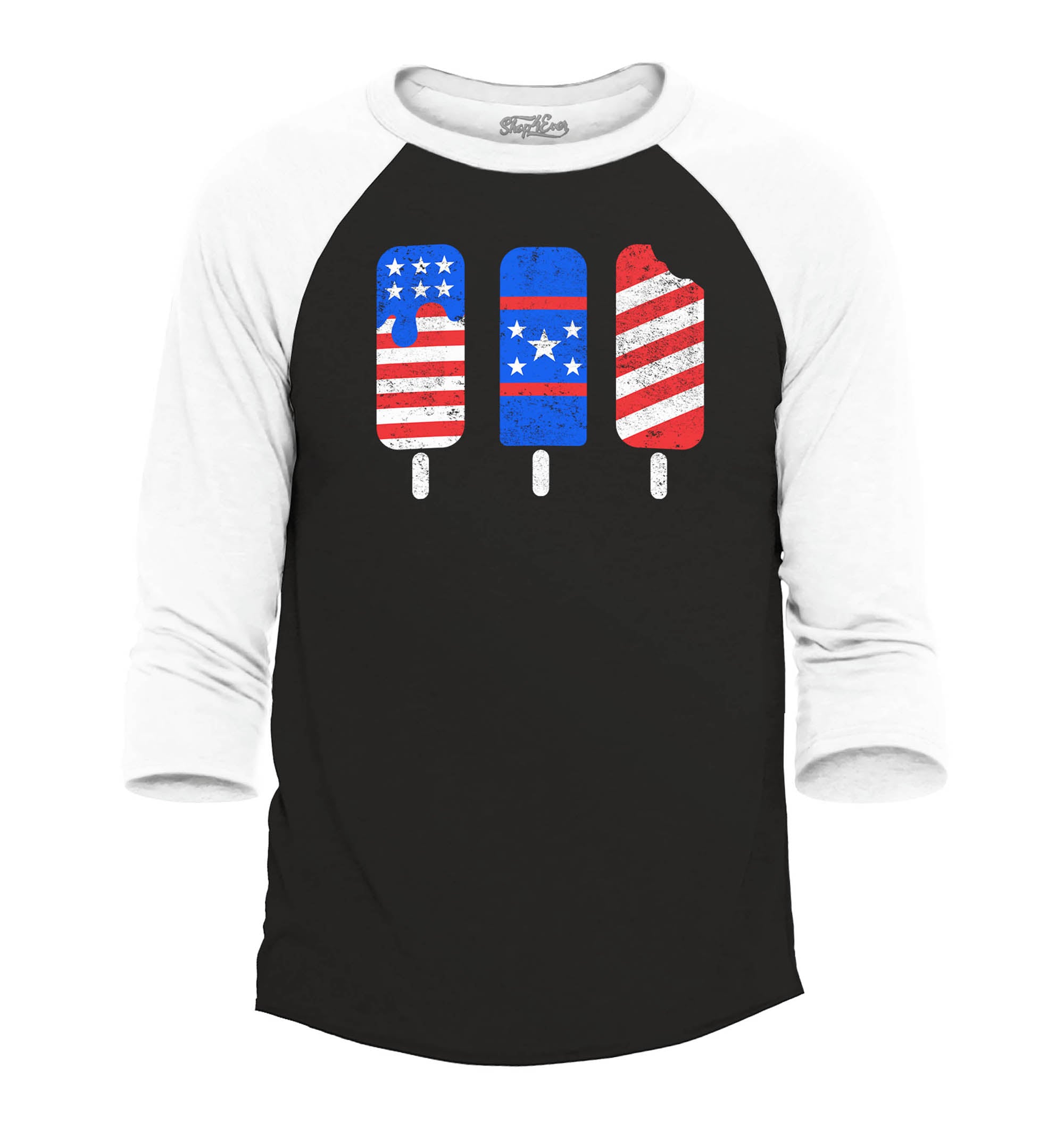 Fun Red, White & Blue Ice Cream Design