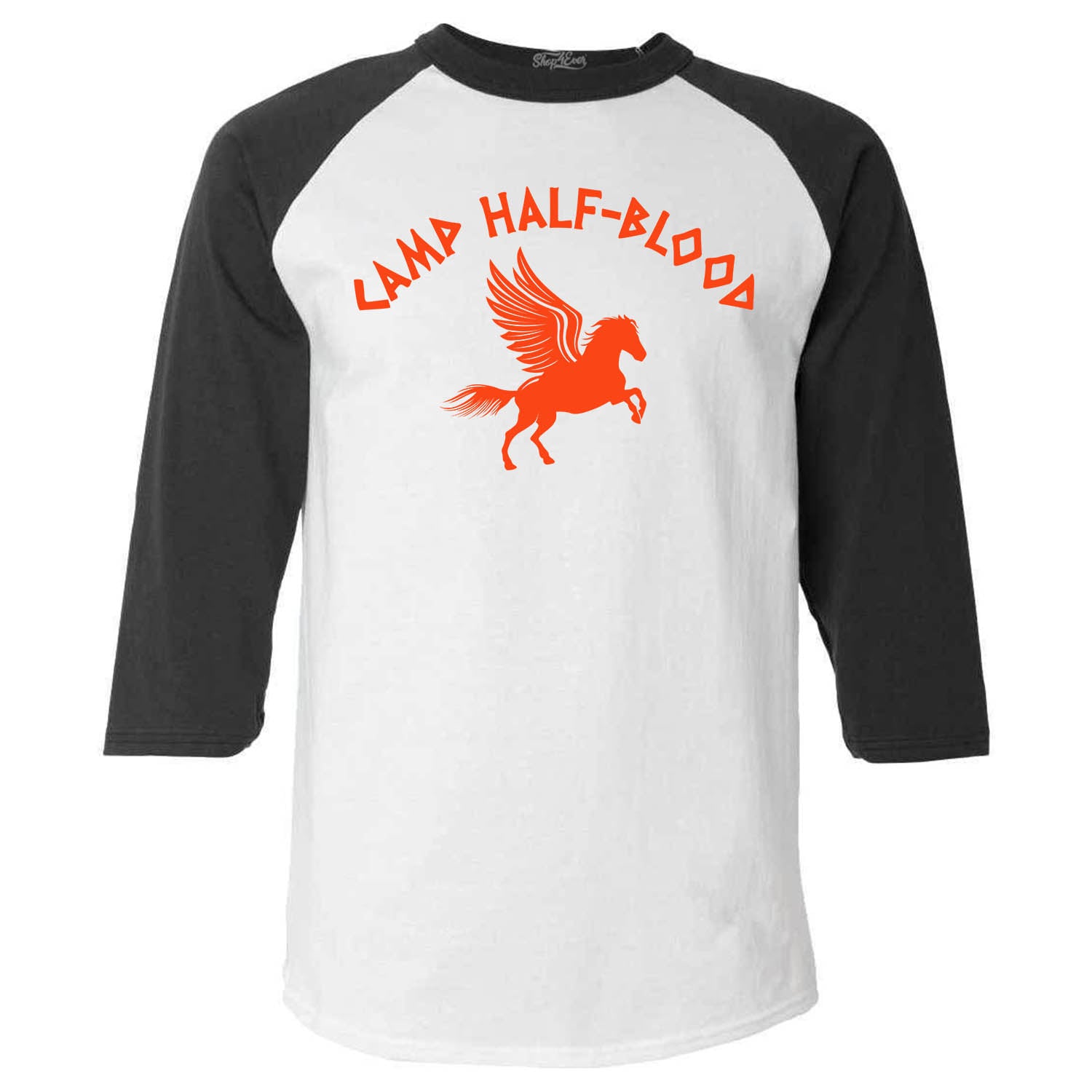 Camp Half Blood Orange Demigods Tee Raglan Baseball Shirt