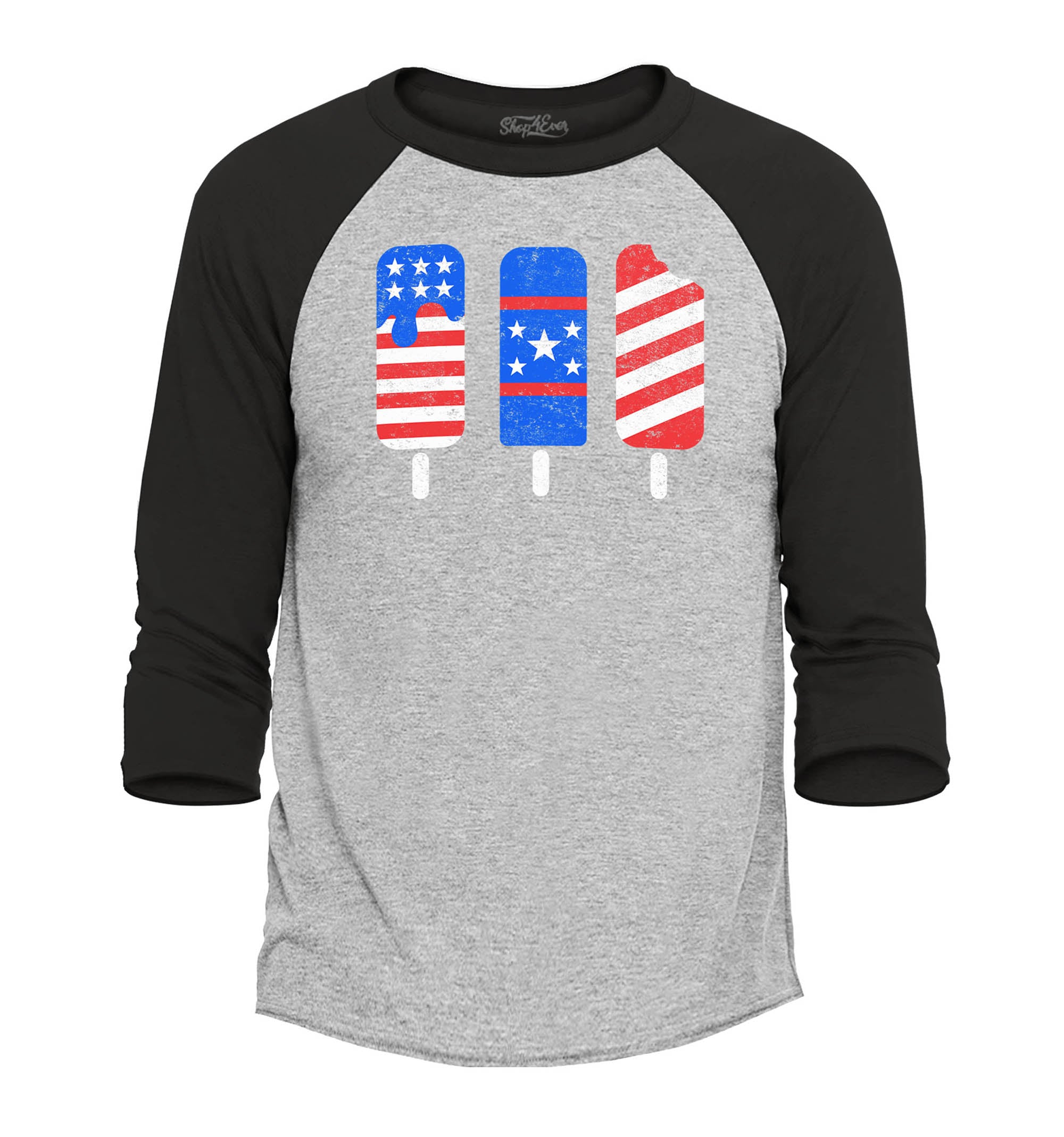 Fun Red, White & Blue Ice Cream Design