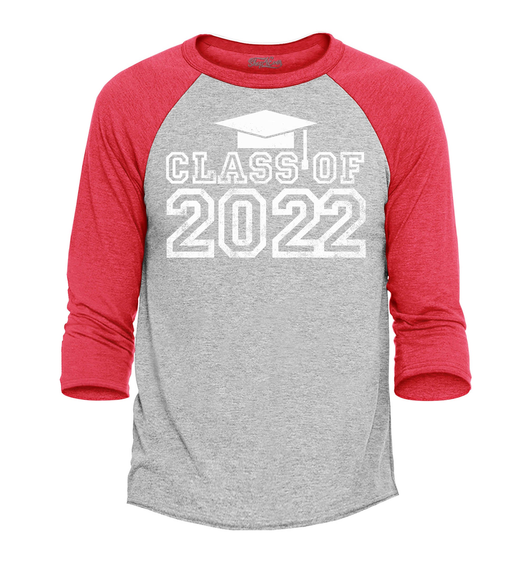 Graduation Class of 2022 Grad Raglan Baseball Shirt