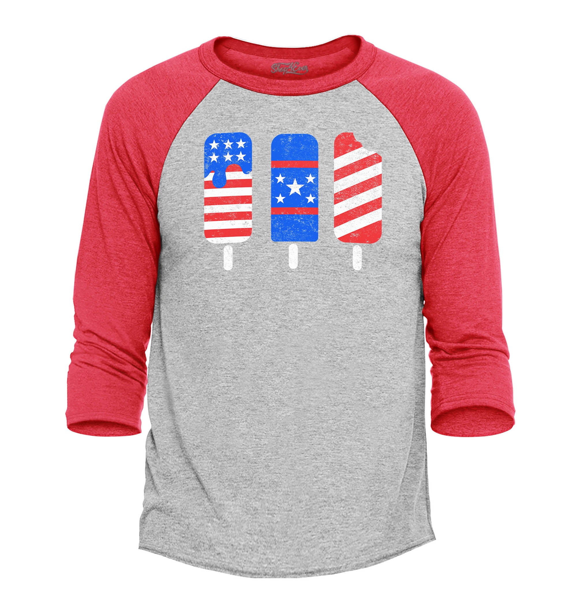 Fun Red, White & Blue Ice Cream Design