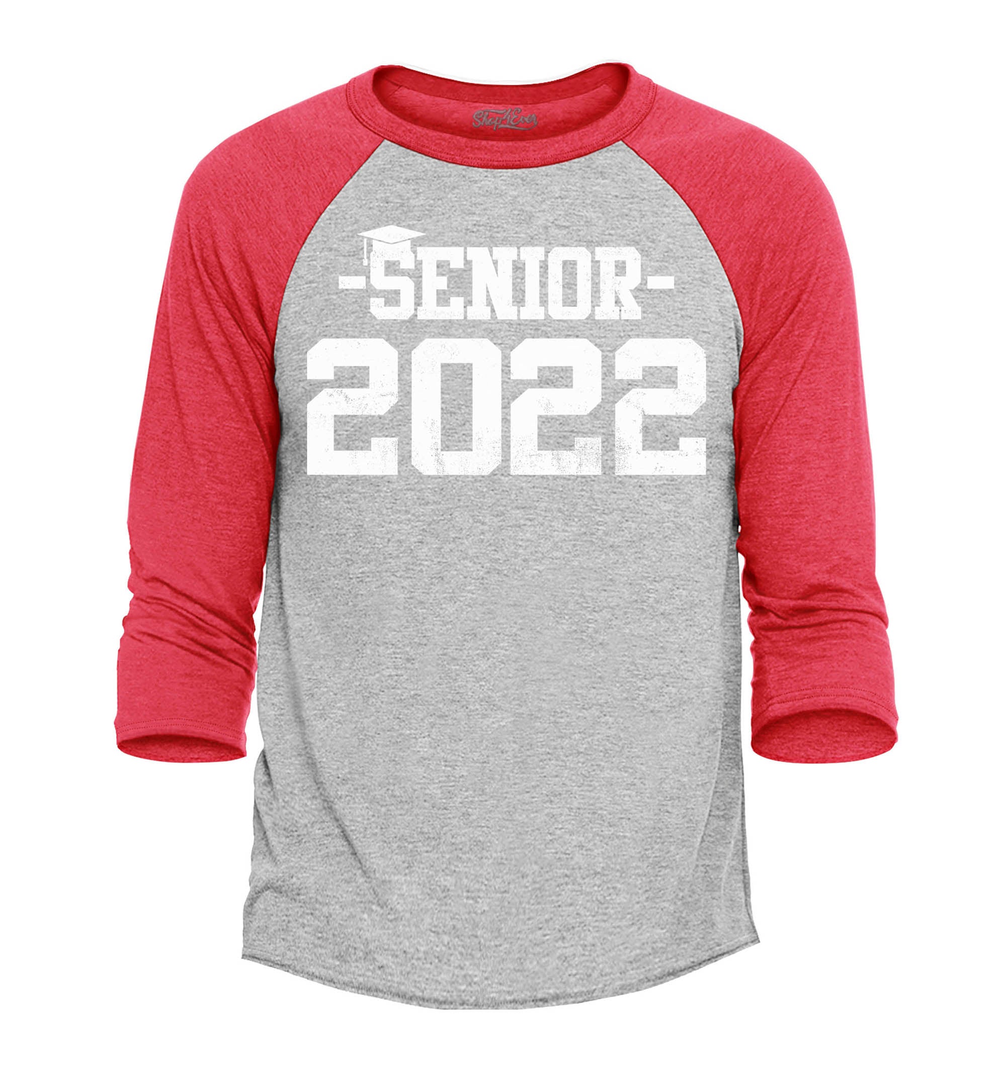Senior 2022 Graduation Raglan Baseball Shirt