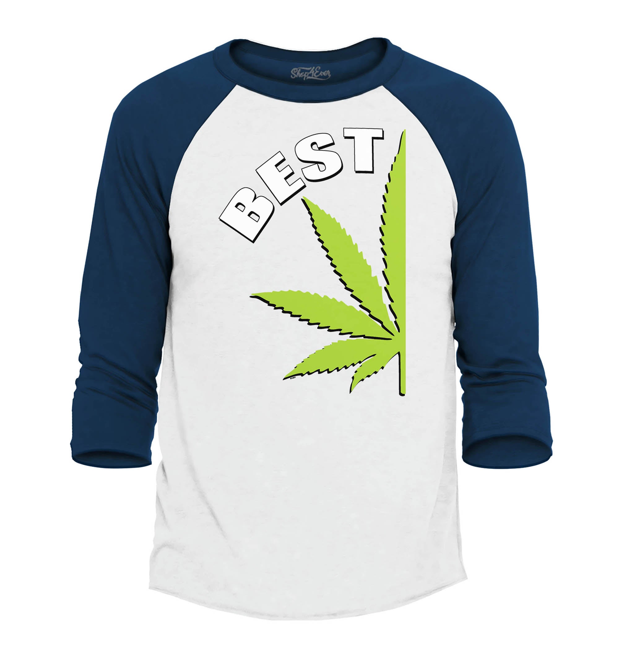 Best Buds Weed Leaf Baseball Shirt Weed Smokers Raglan Shirt
