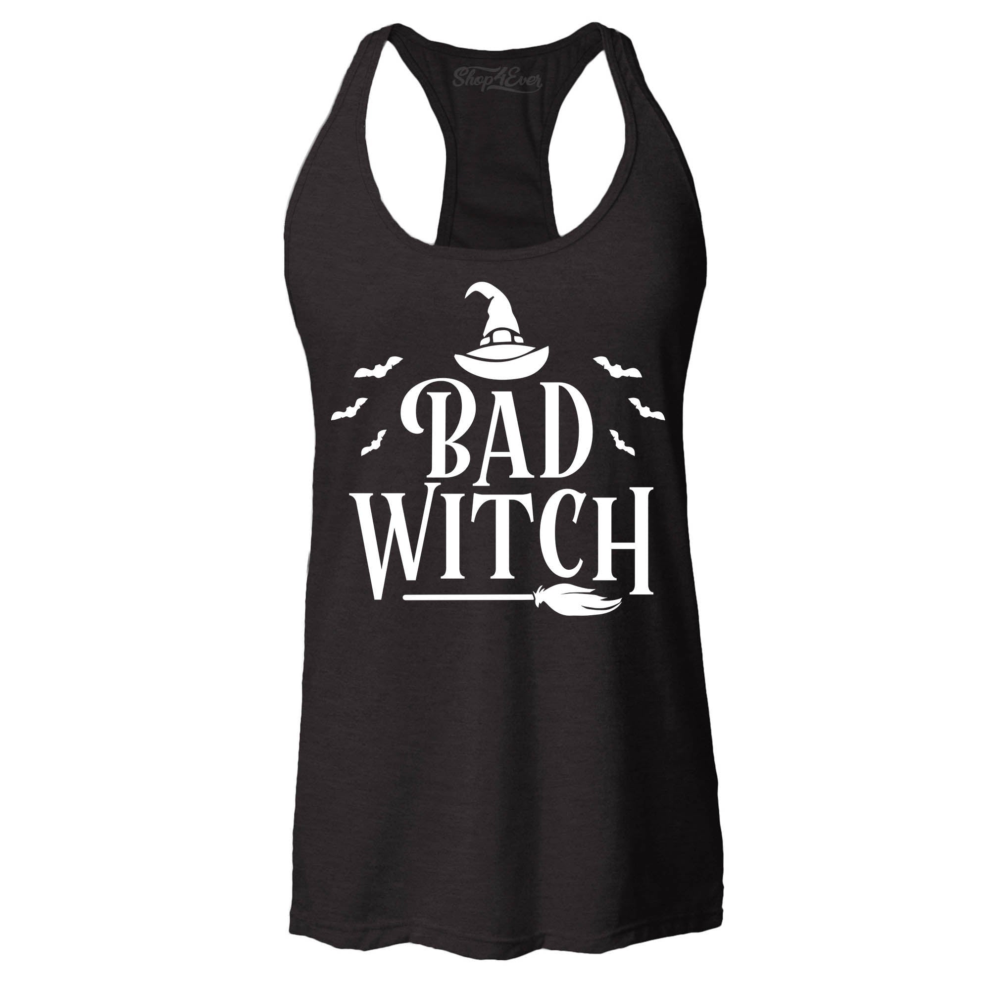 Good Witch ~ Bad Witch Matching Costume Women's Racerback Tank Top Slim Fit