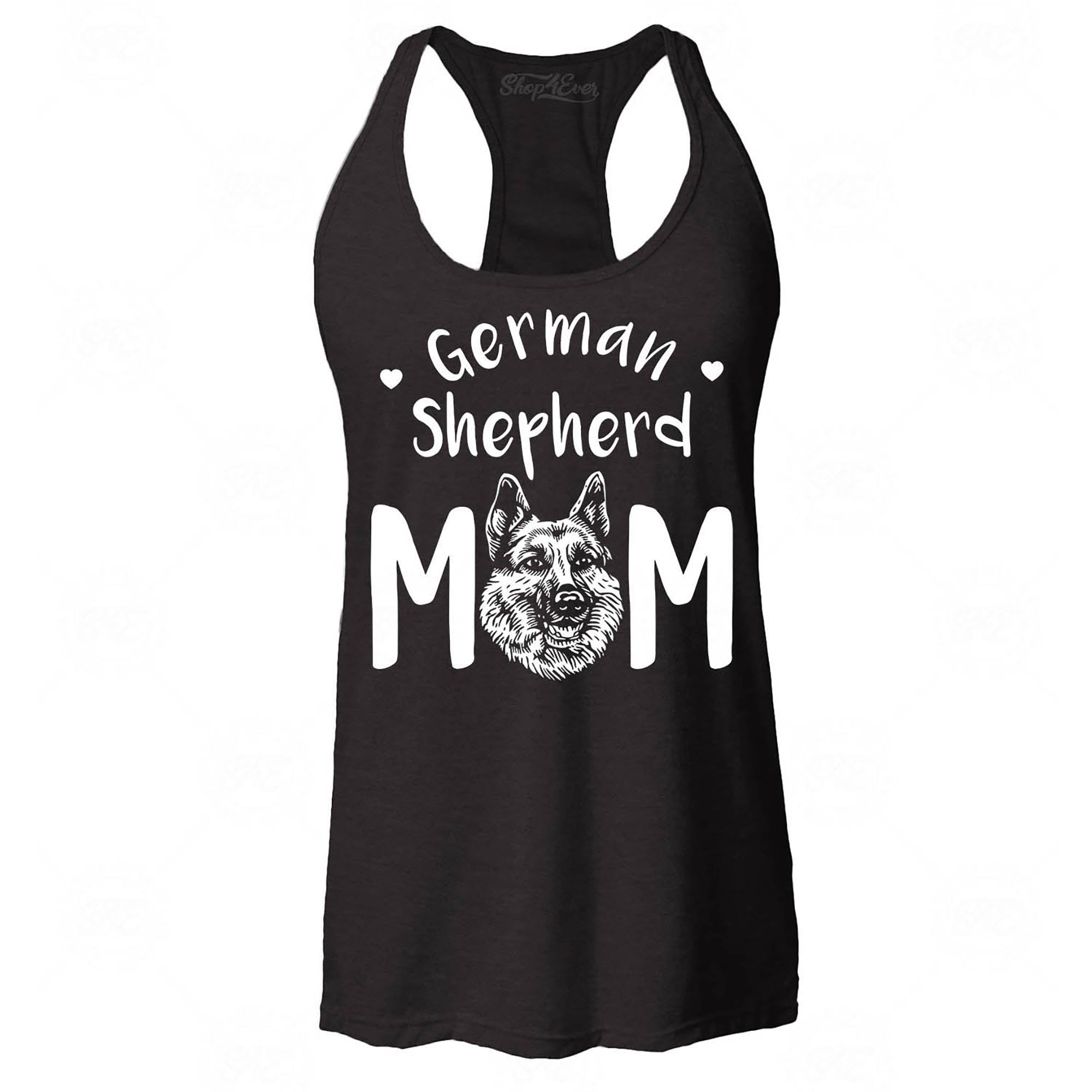 German Shepherd Mom Women's Racerback Tank Top Slim Fit