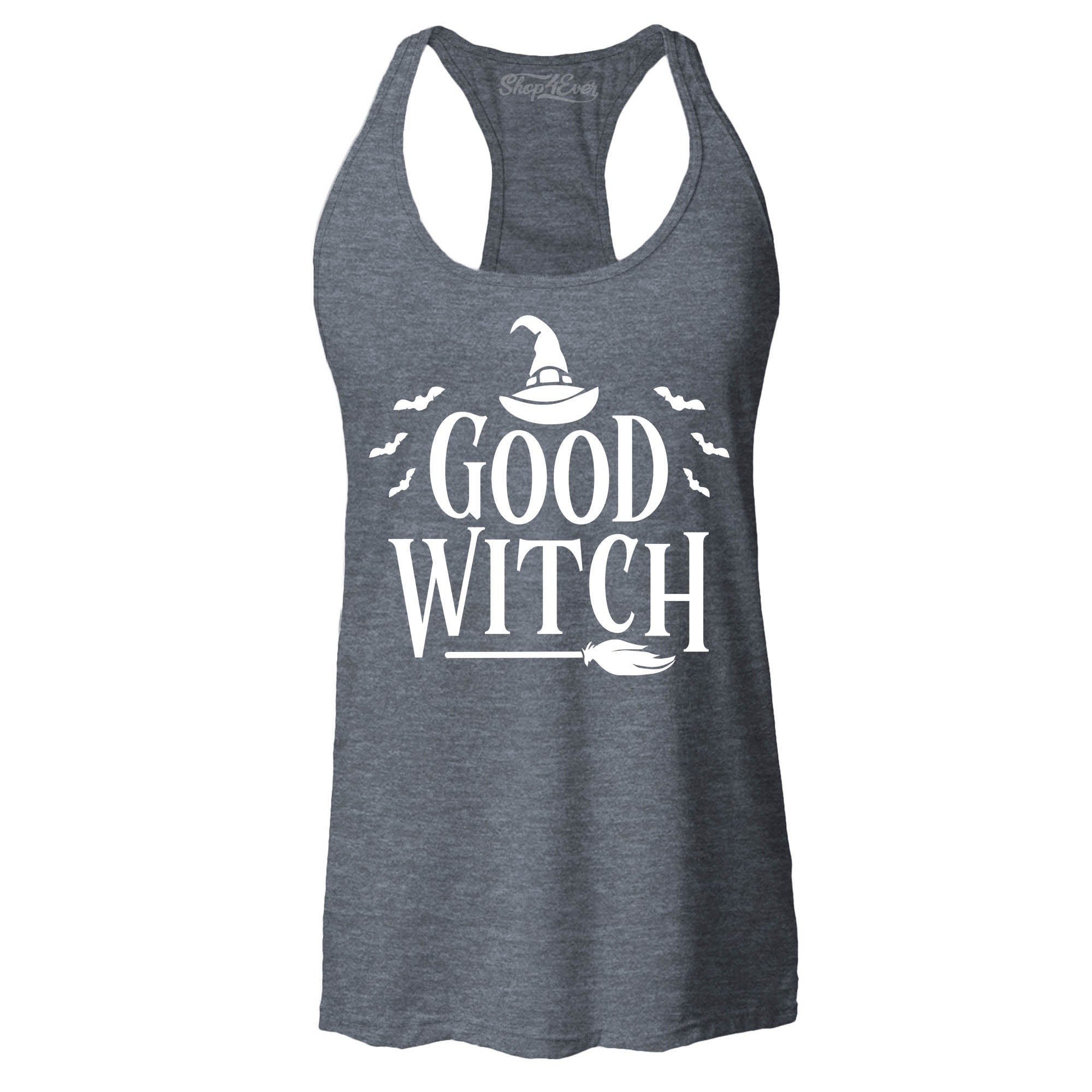 Good Witch ~ Bad Witch Matching Costume Women's Racerback Tank Top Slim Fit