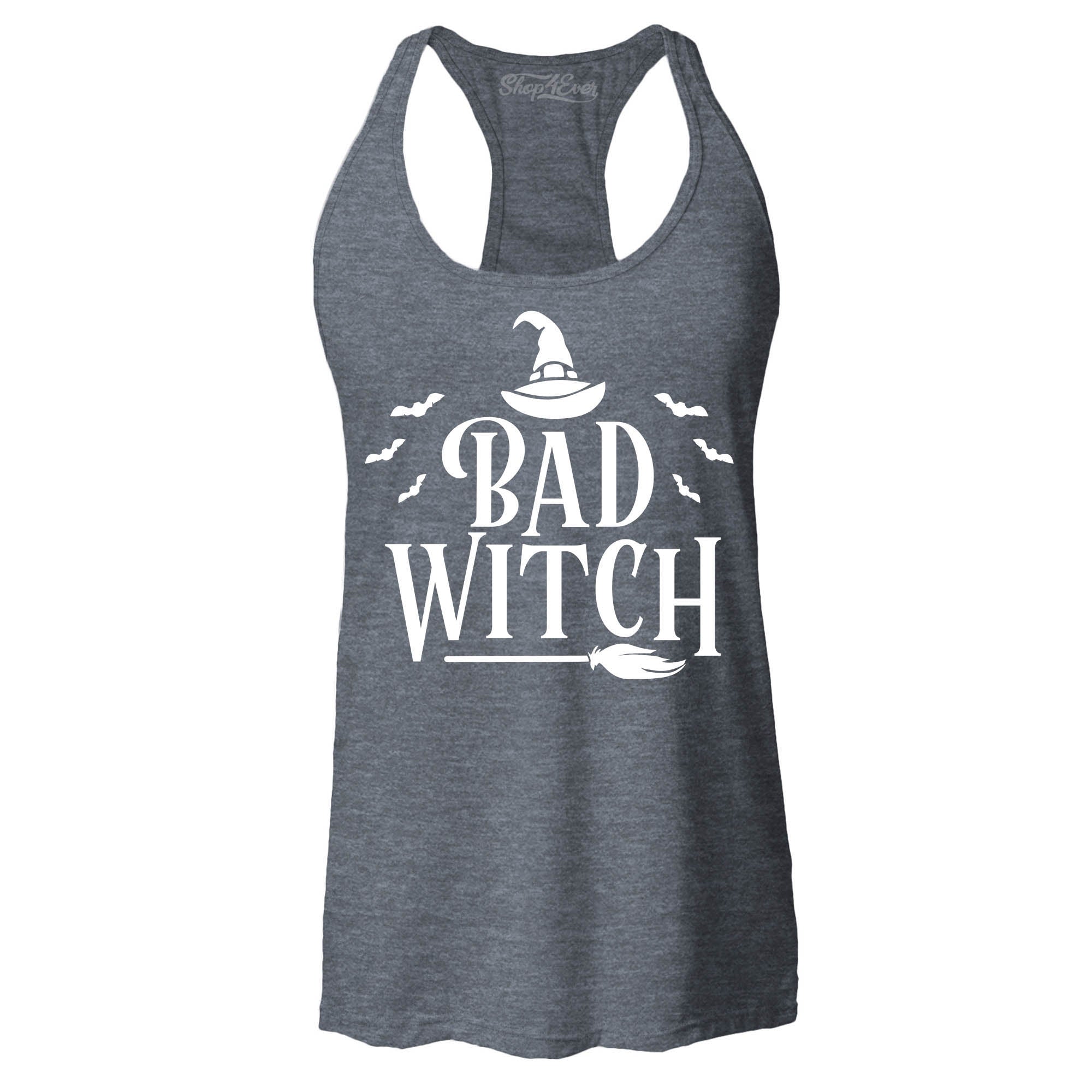 Good Witch ~ Bad Witch Matching Costume Women's Racerback Tank Top Slim Fit