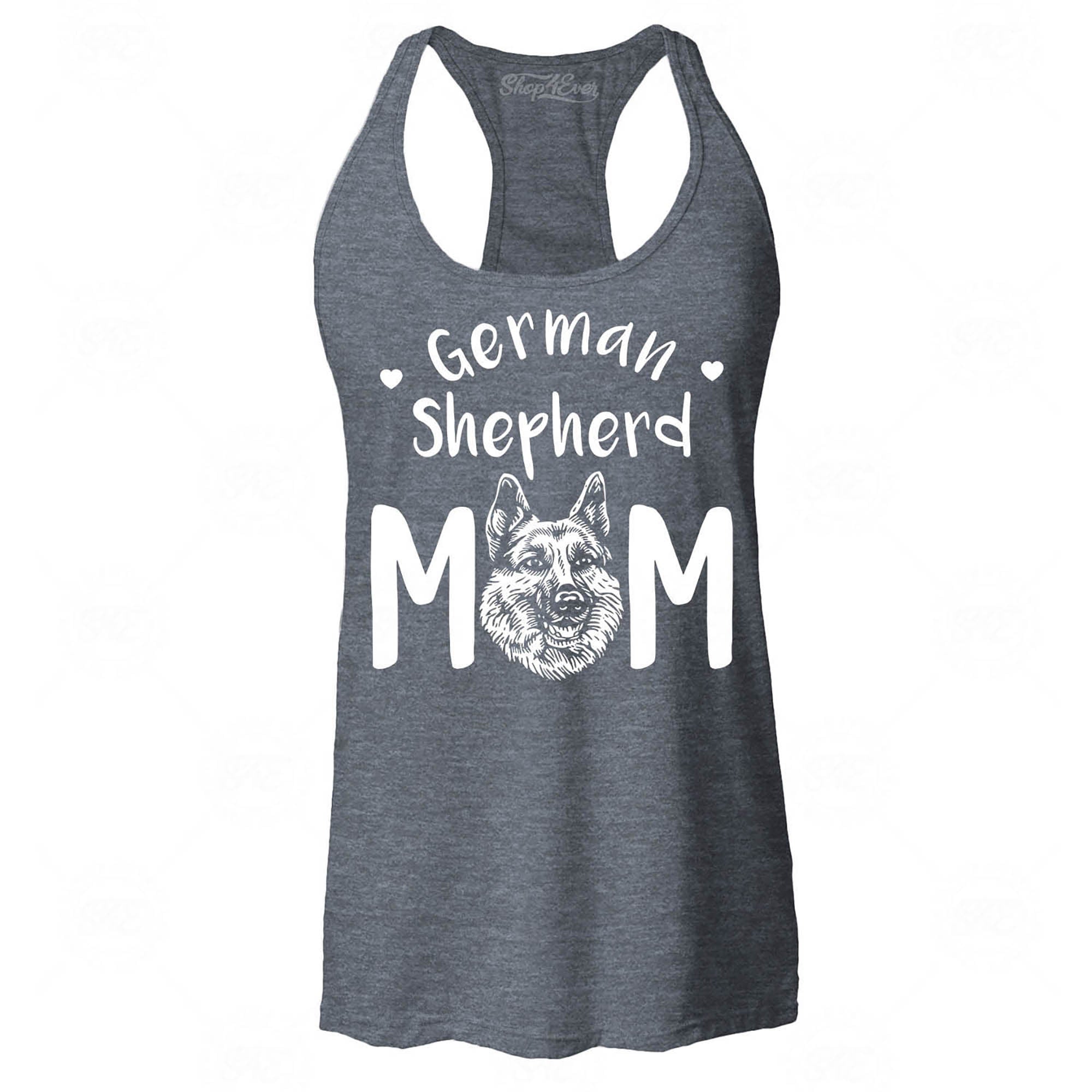 German Shepherd Mom Women's Racerback Tank Top Slim Fit