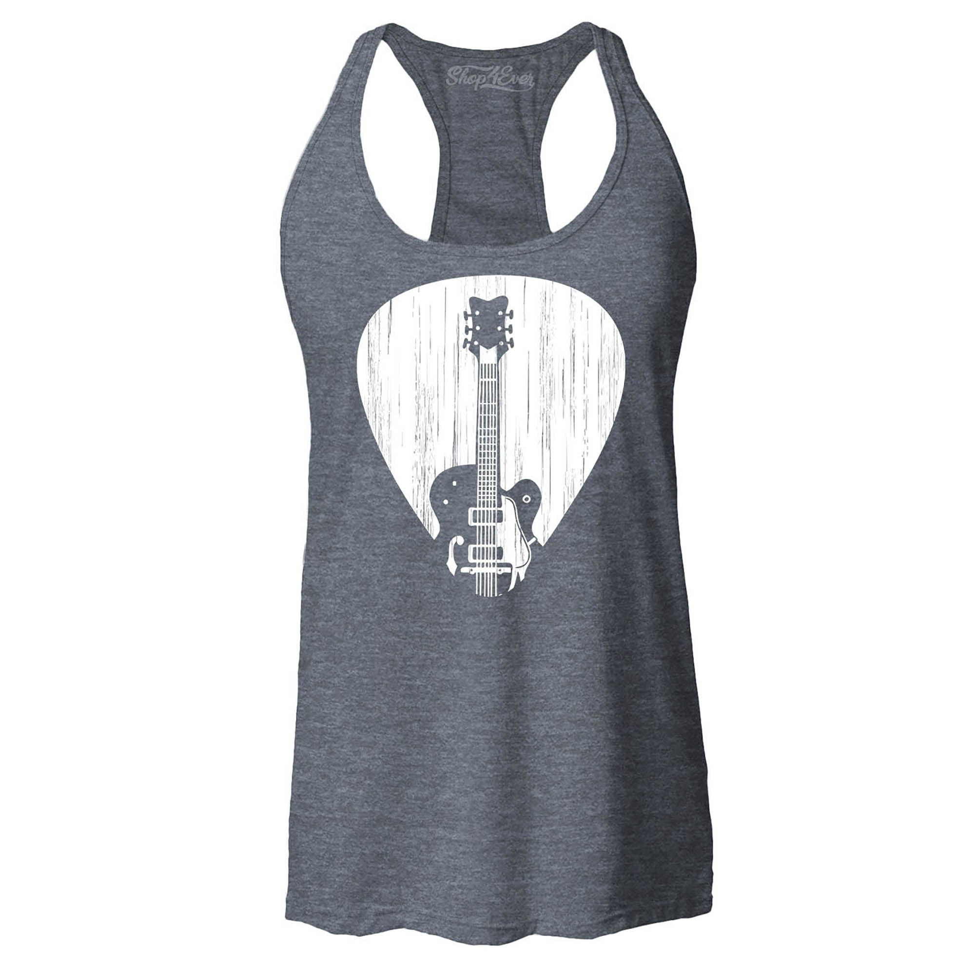 Electric Guitar Pick Musician Women's Racerback Tank Top Slim Fit