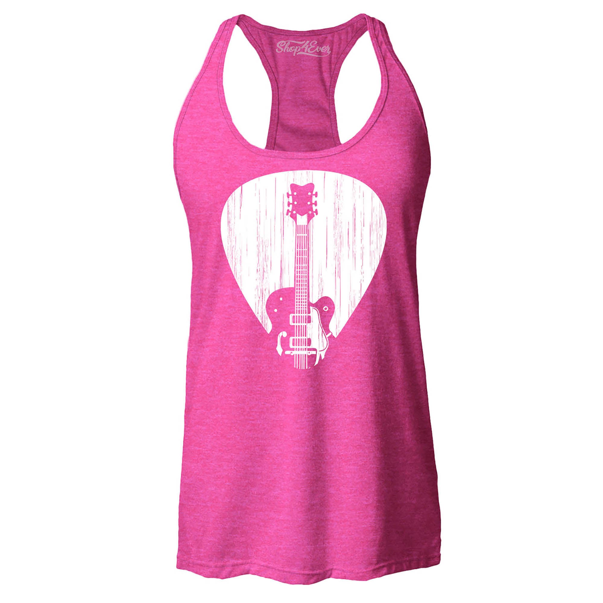 Electric Guitar Pick Musician Women's Racerback Tank Top Slim Fit