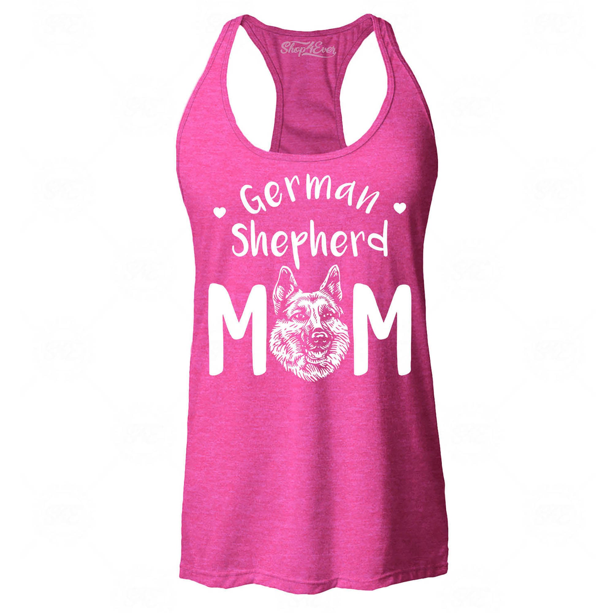 German Shepherd Mom Women's Racerback Tank Top Slim Fit