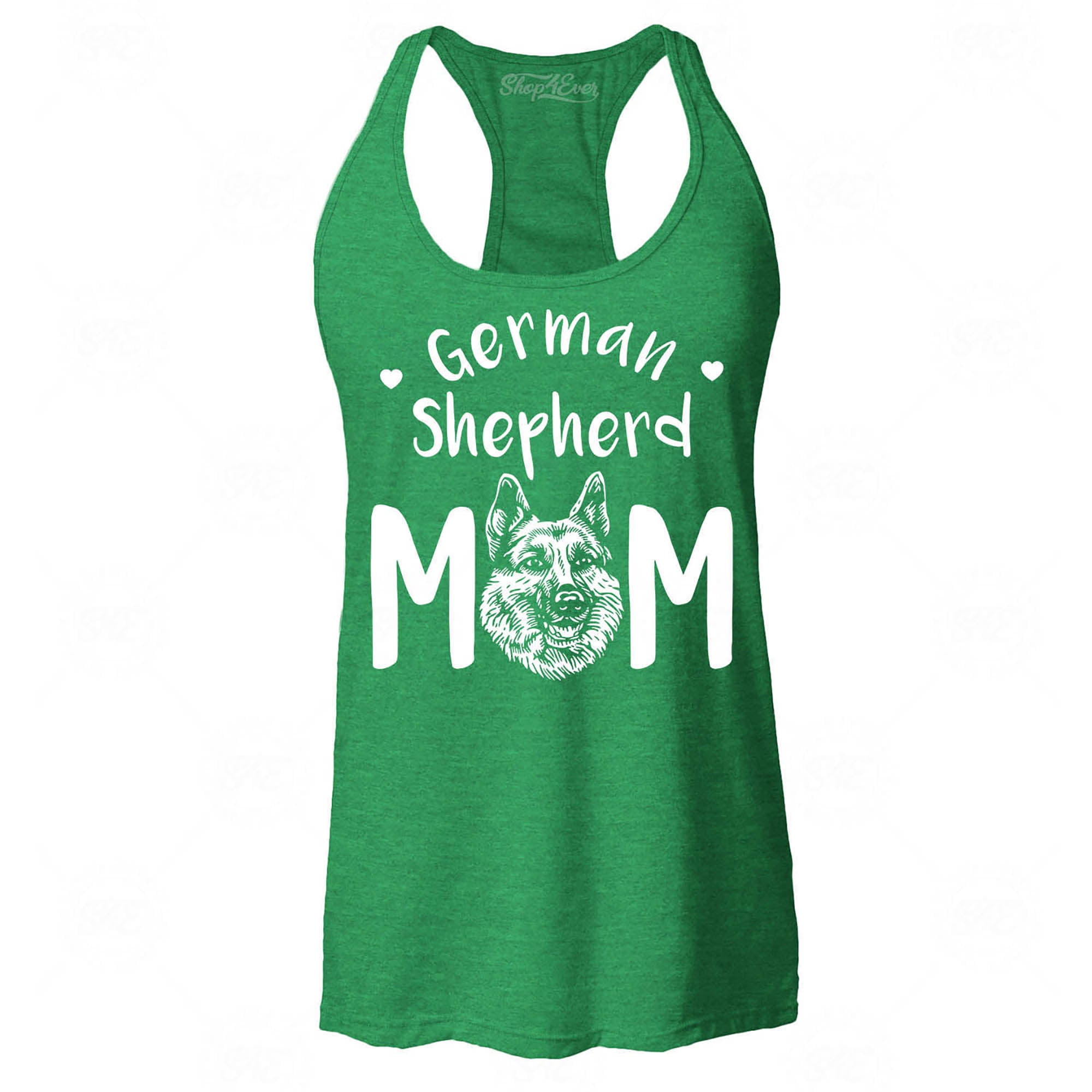 German Shepherd Mom Women's Racerback Tank Top Slim Fit