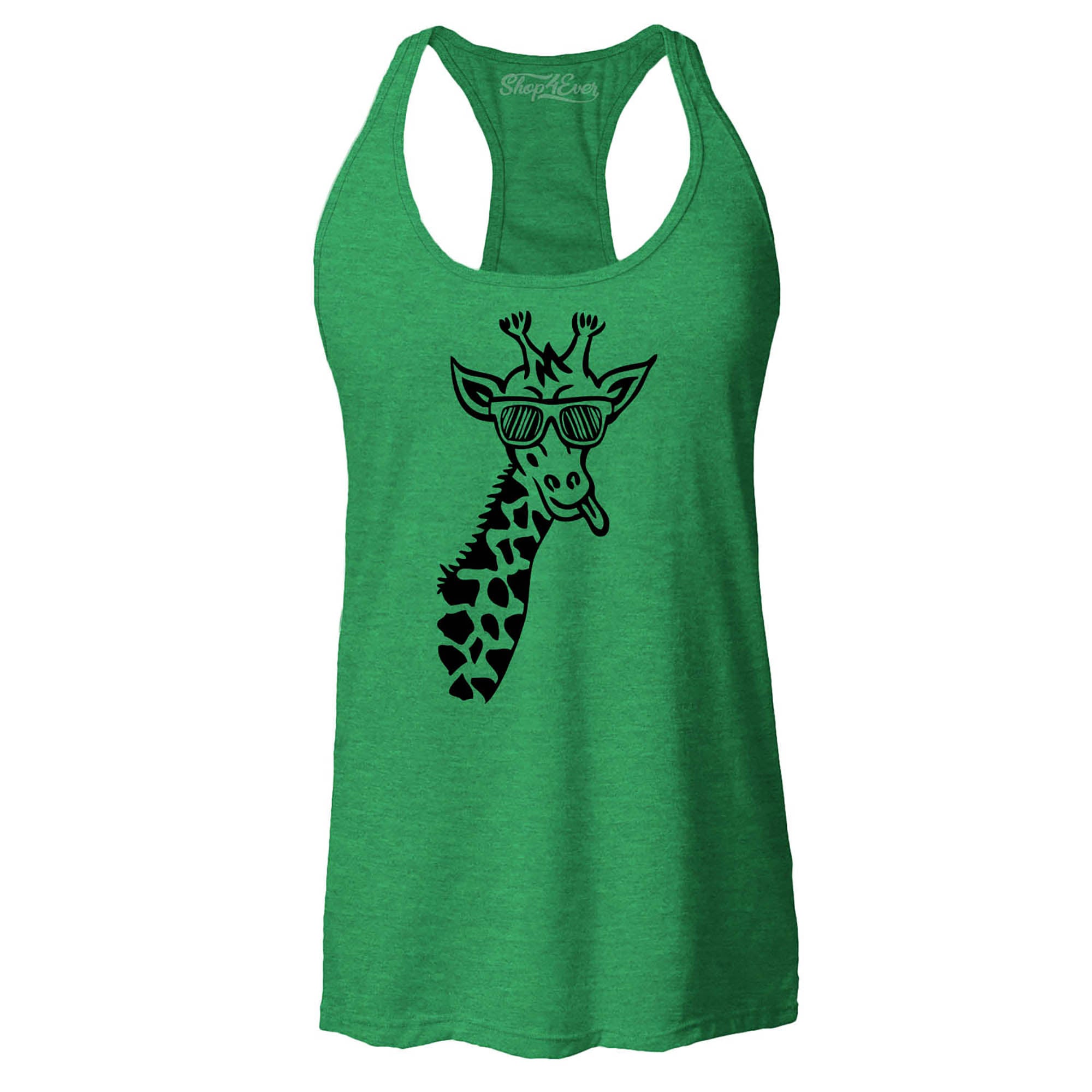 Cool Giraffe Cute Animal Women's Racerback Tank Top Slim Fit