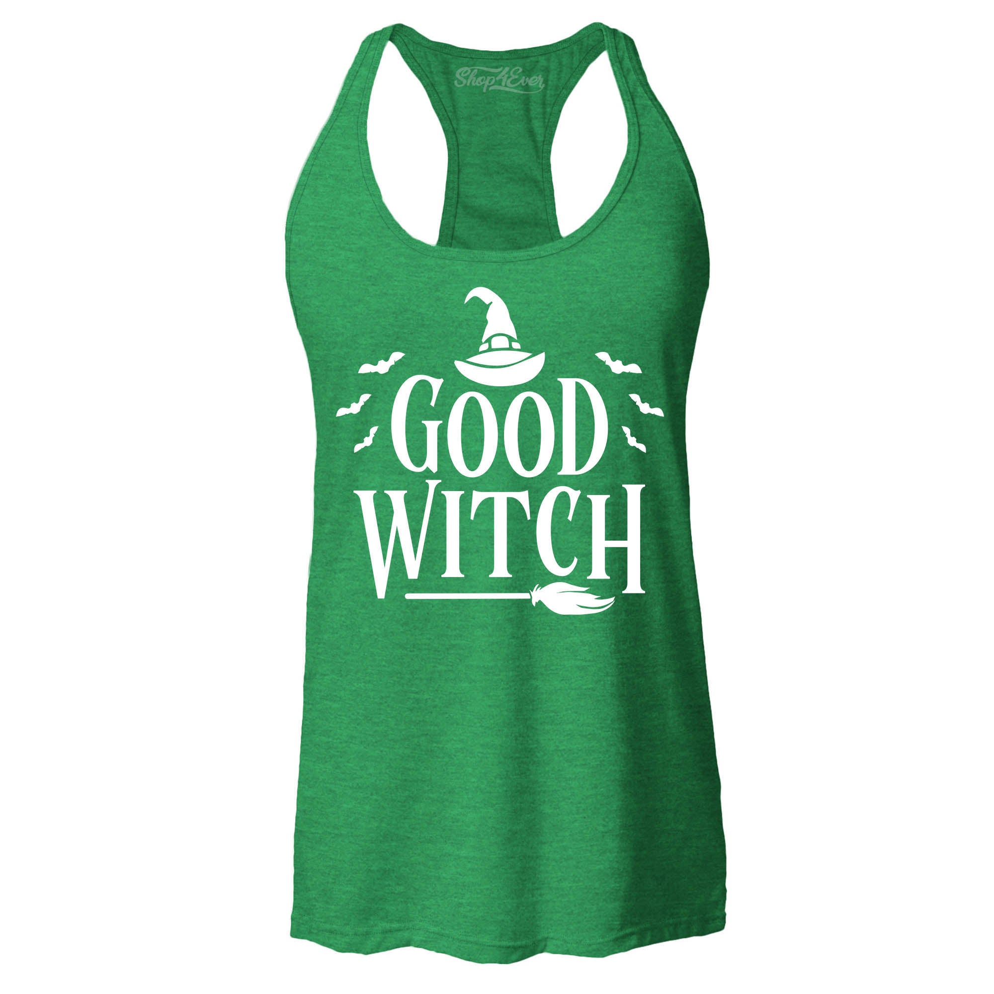 Good Witch ~ Bad Witch Matching Costume Women's Racerback Tank Top Slim Fit