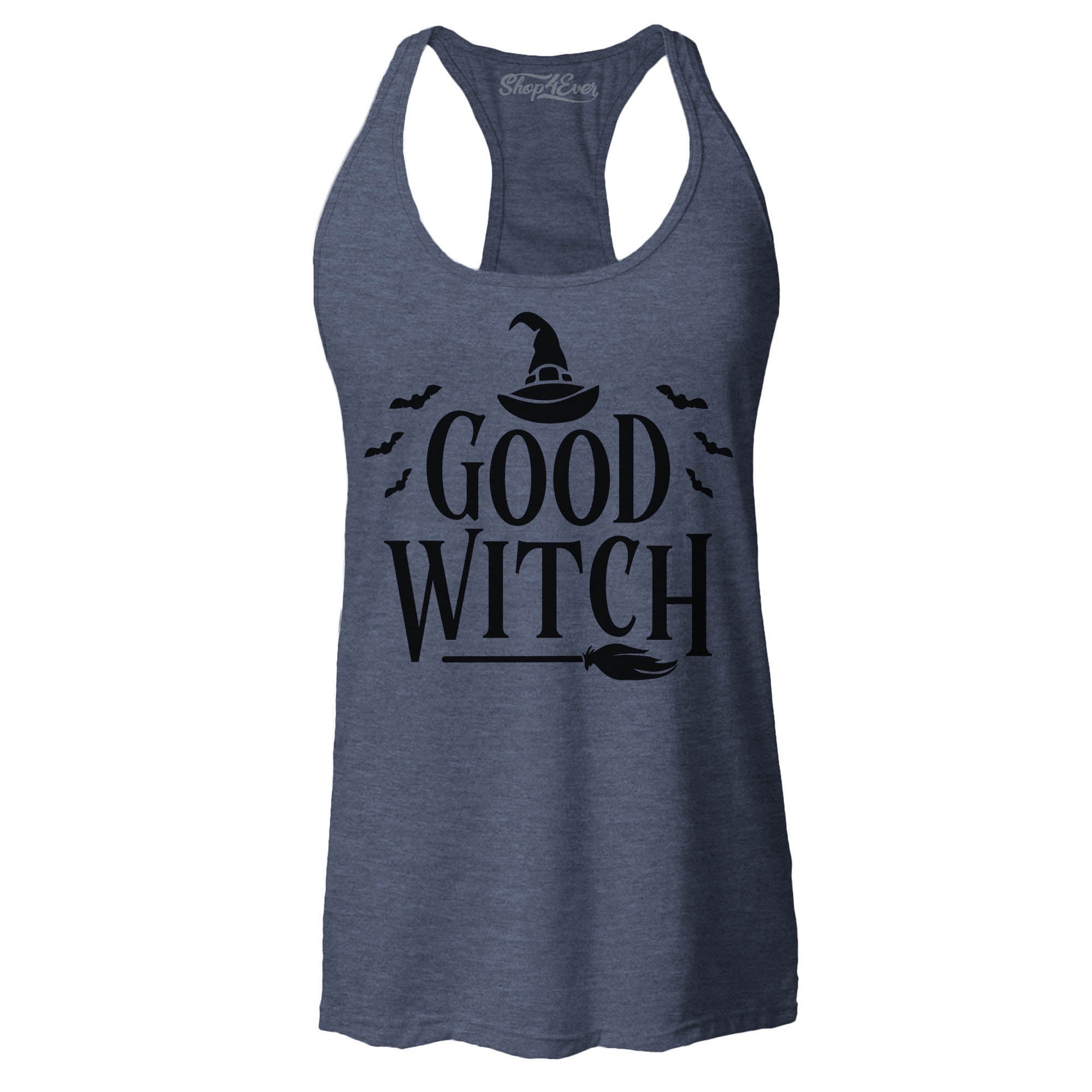 Good Witch ~ Bad Witch Matching Costume Women's Racerback Tank Top Slim Fit