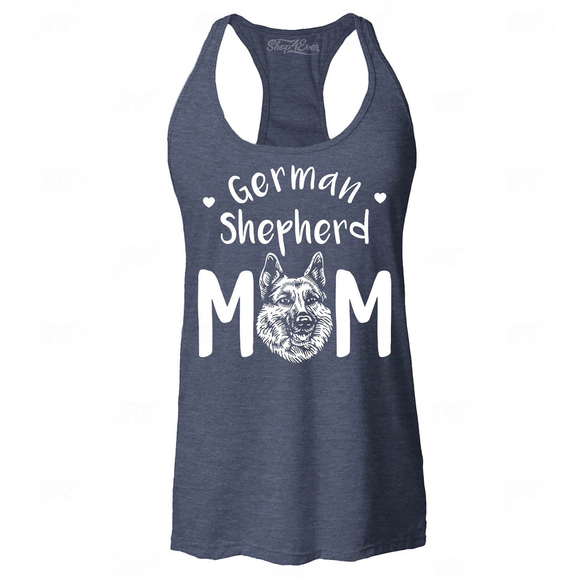 German Shepherd Mom Women's Racerback Tank Top Slim Fit