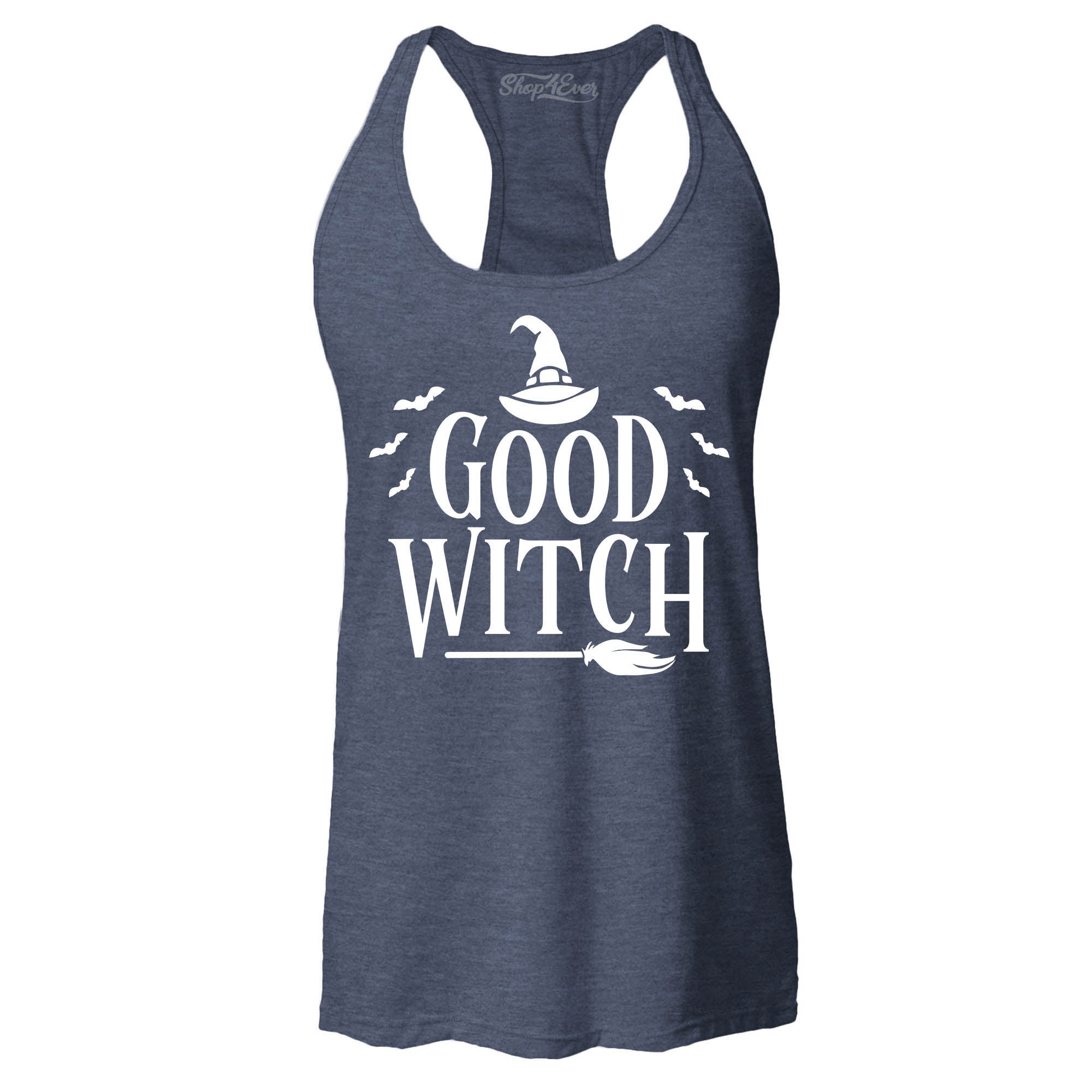 Good Witch ~ Bad Witch Matching Costume Women's Racerback Tank Top Slim Fit