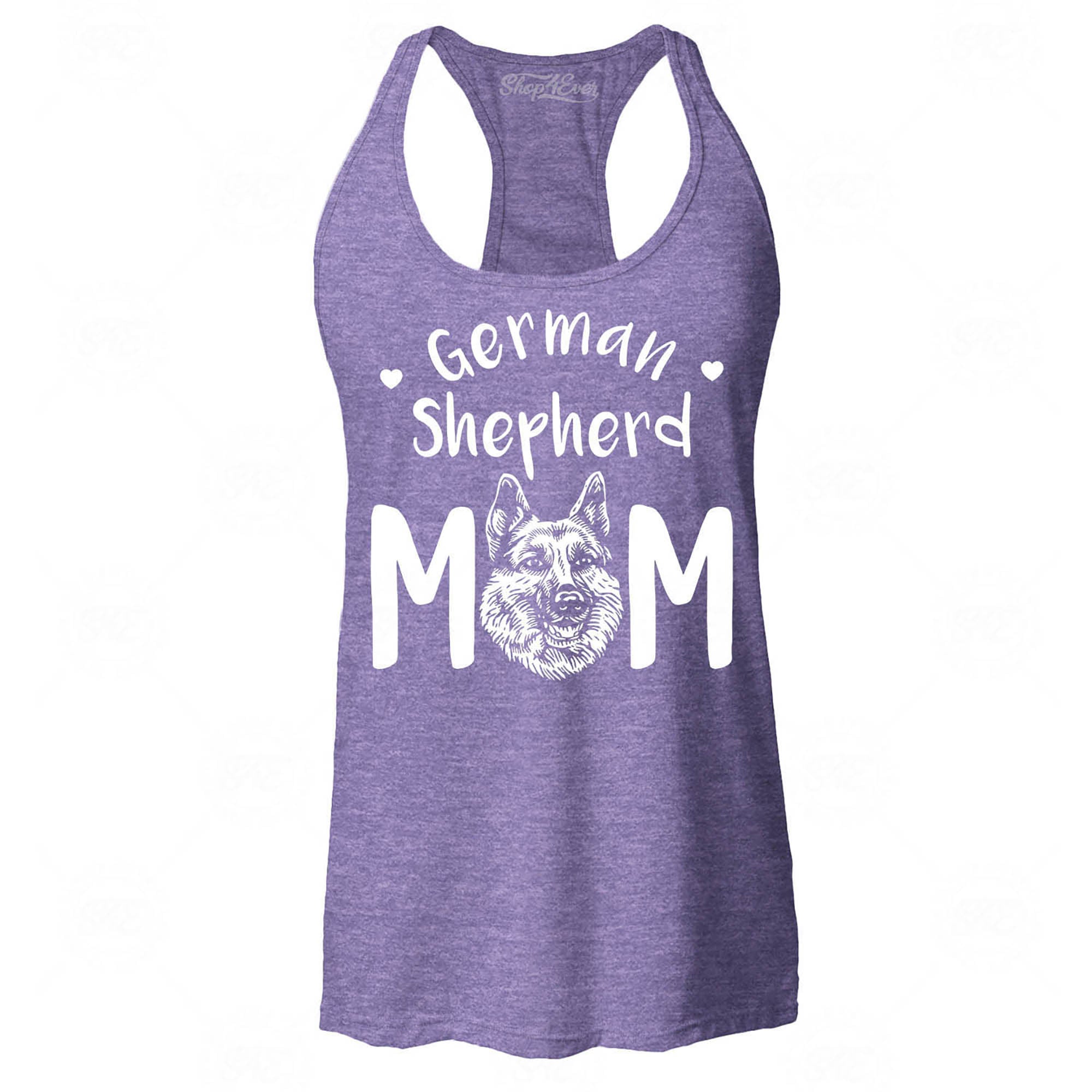 German Shepherd Mom Women's Racerback Tank Top Slim Fit