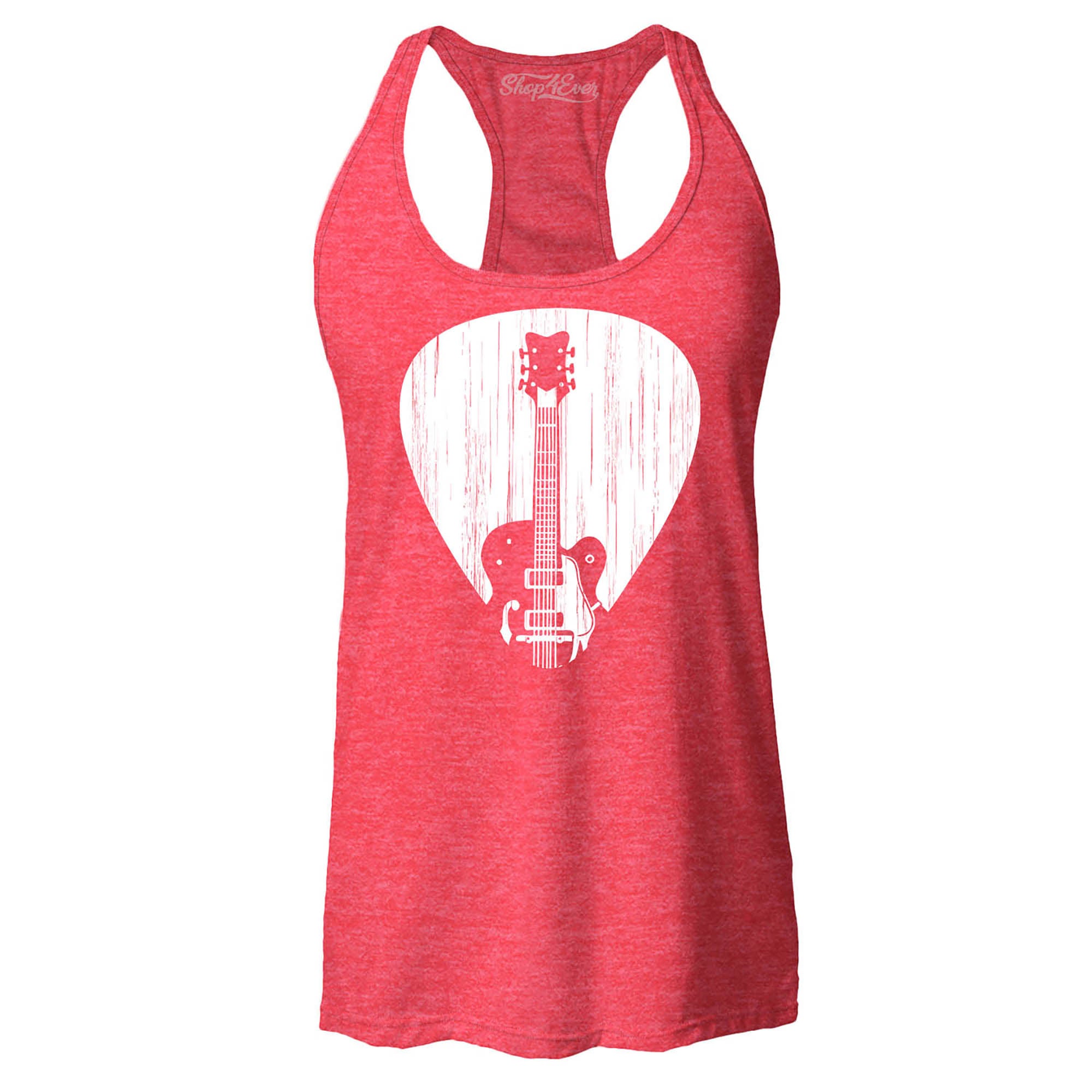 Electric Guitar Pick Musician Women's Racerback Tank Top Slim Fit