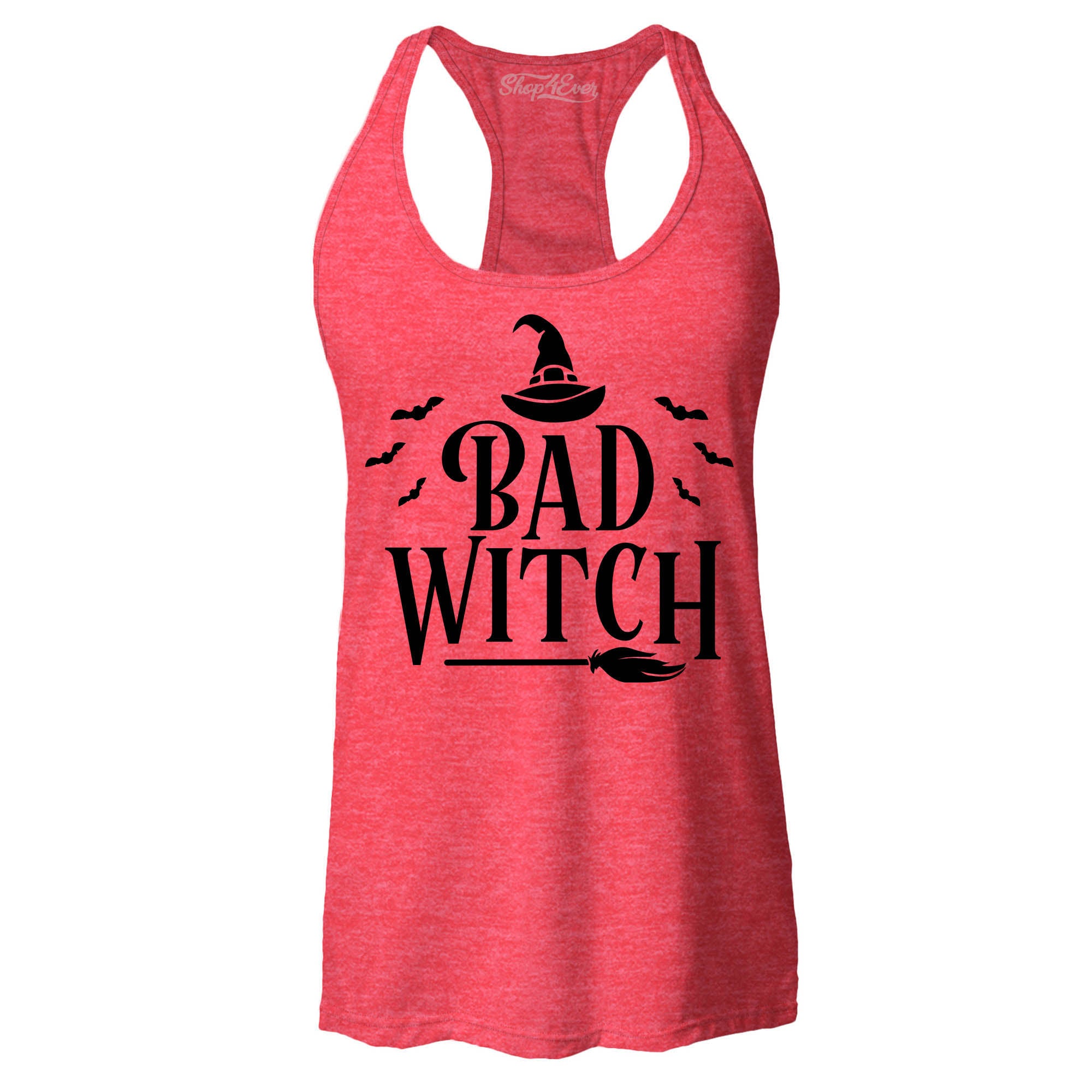 Good Witch ~ Bad Witch Matching Costume Women's Racerback Tank Top Slim Fit