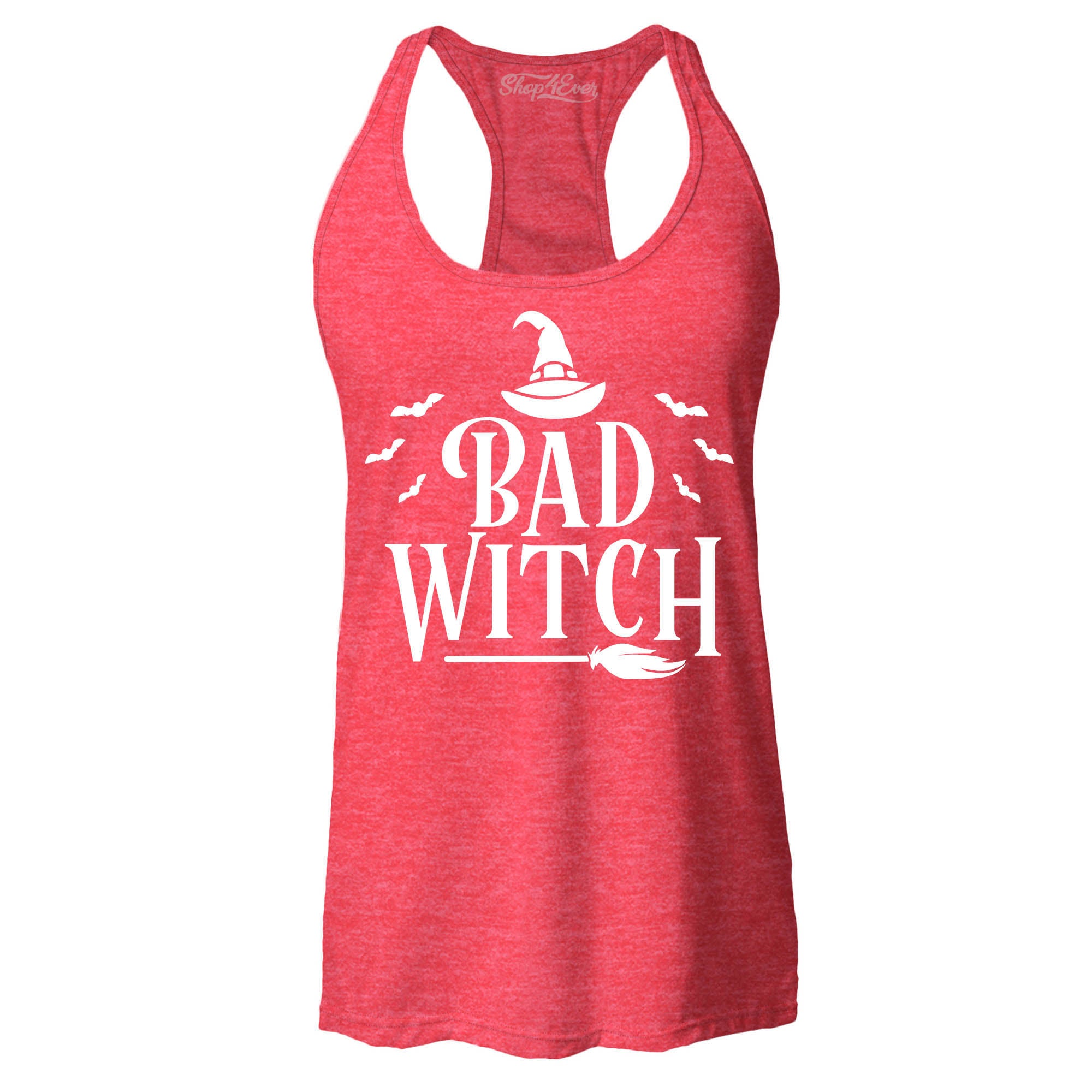 Good Witch ~ Bad Witch Matching Costume Women's Racerback Tank Top Slim Fit