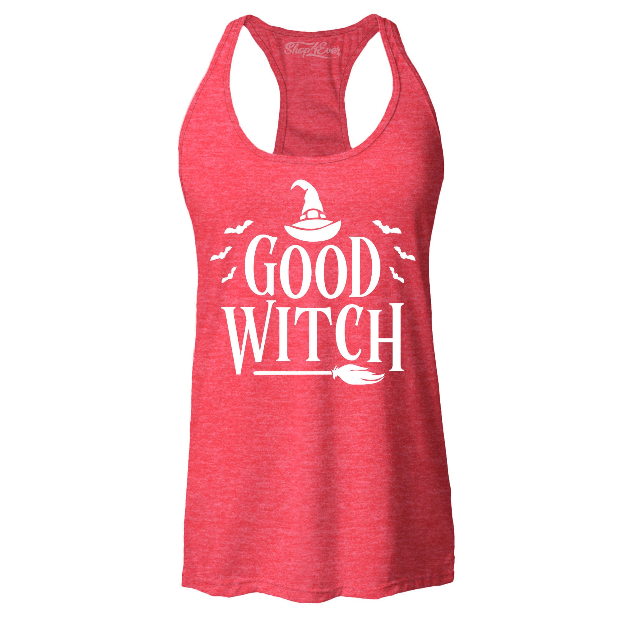 Good Witch ~ Bad Witch Matching Costume Women's Racerback Tank Top Slim Fit