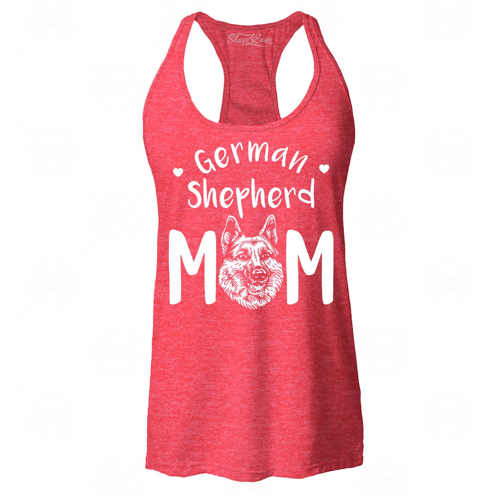 German Shepherd Mom Women's Racerback Tank Top Slim Fit