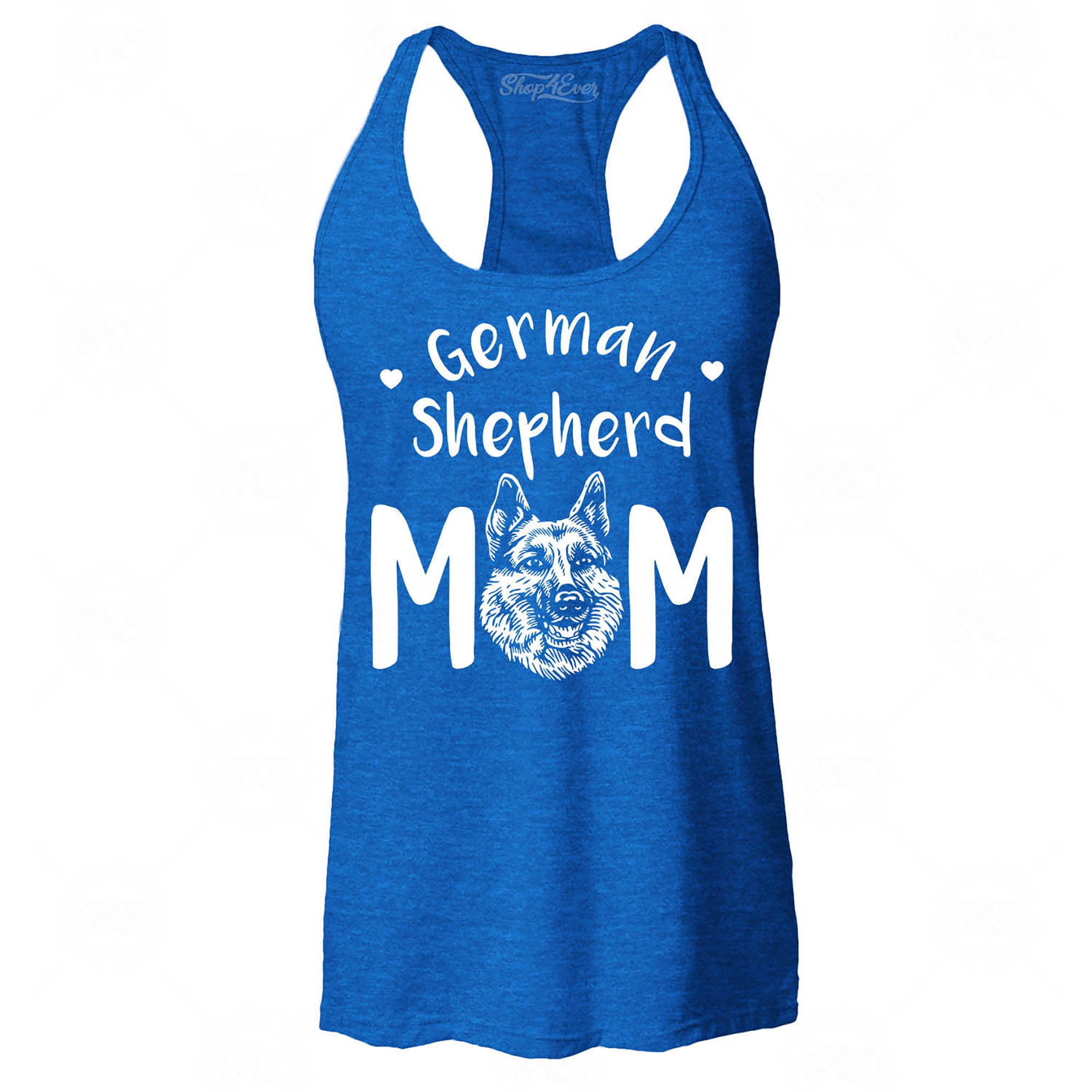 German Shepherd Mom Women's Racerback Tank Top Slim Fit